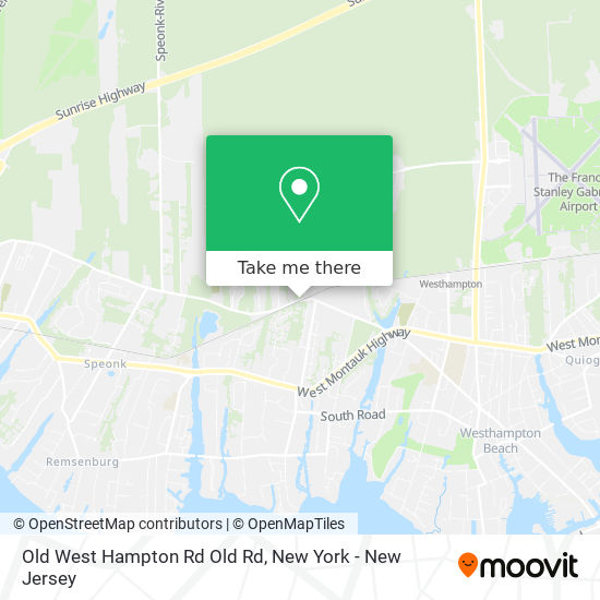 Mapa de Old West Hampton Rd Old Rd