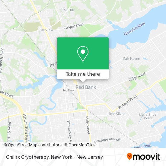 Chillrx Cryotherapy map