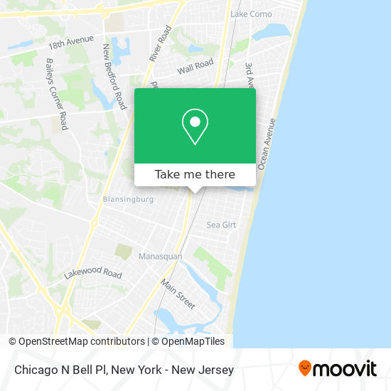 Mapa de Chicago N Bell Pl