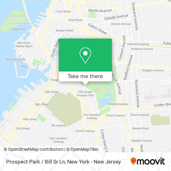 Mapa de Prospect Park / Bill Sr Ln