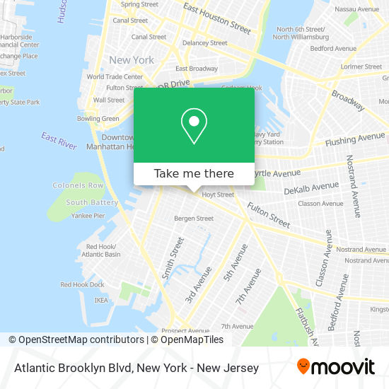 Mapa de Atlantic Brooklyn Blvd