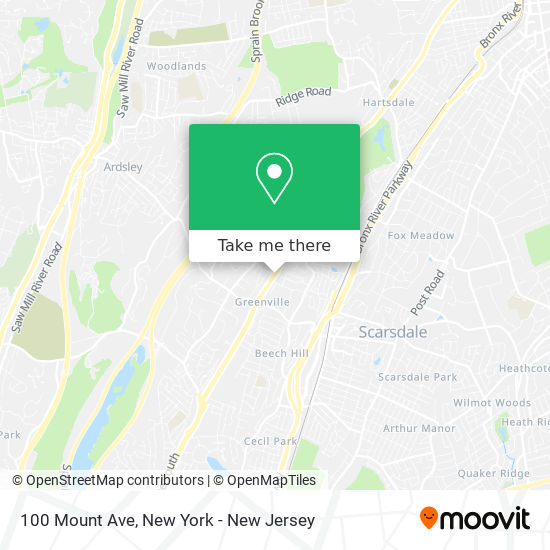 100 Mount Ave map