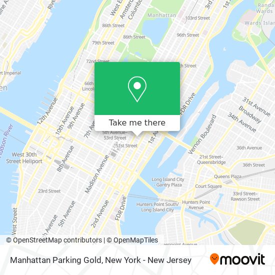 Manhattan Parking Gold map