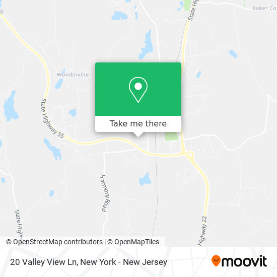 Mapa de 20 Valley View Ln