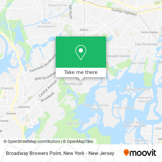 Broadway Browers Point map