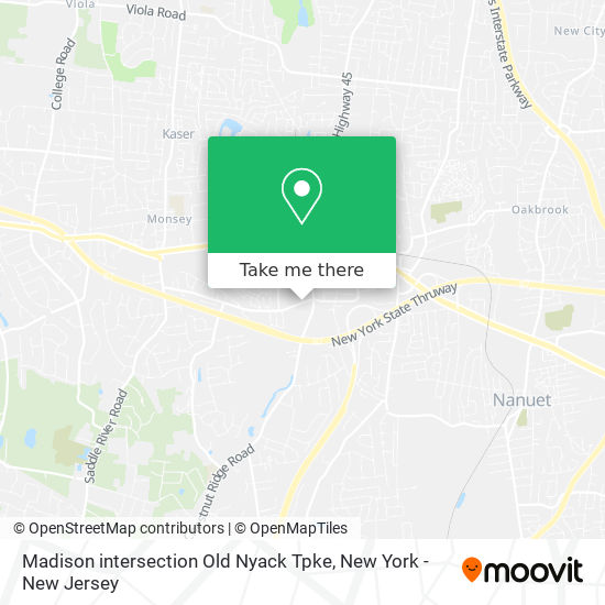 Mapa de Madison intersection Old Nyack Tpke