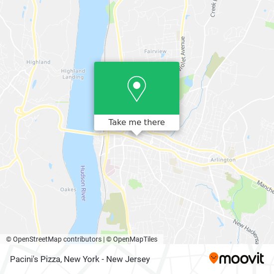 Pacini's Pizza map