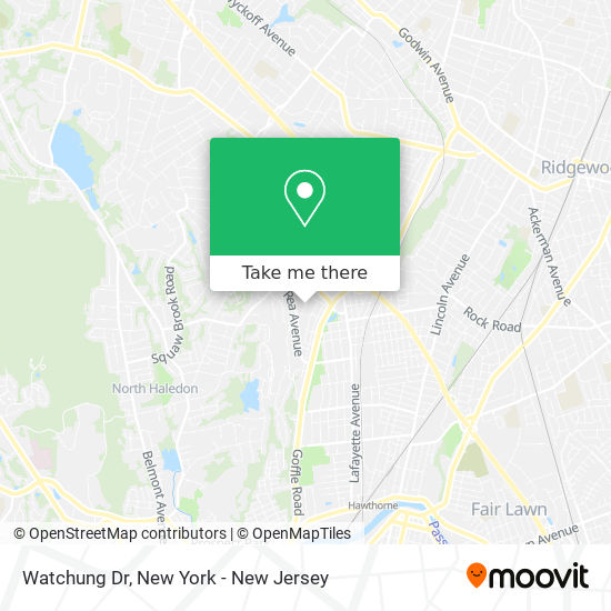 Watchung Dr map