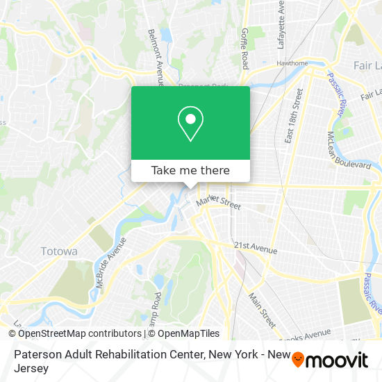 Paterson Adult Rehabilitation Center map