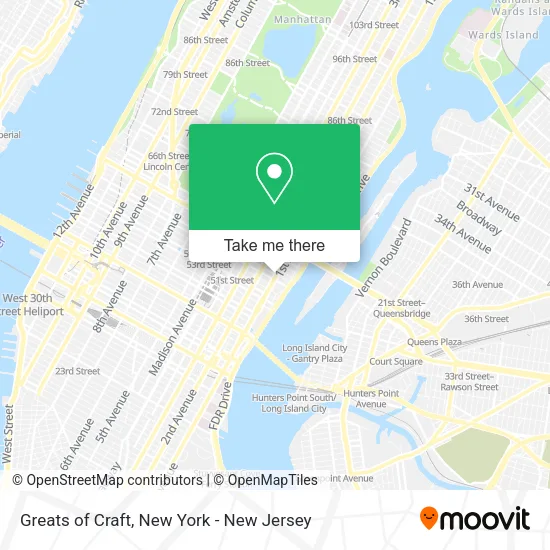 Greats of Craft map
