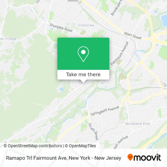 Ramapo Trl Fairmount Ave map