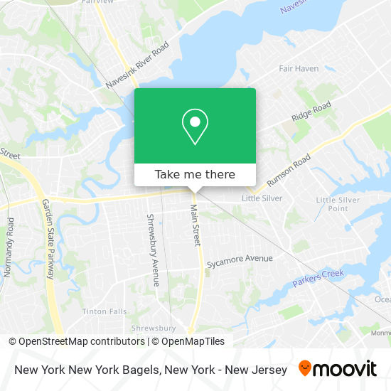 New York New York Bagels map