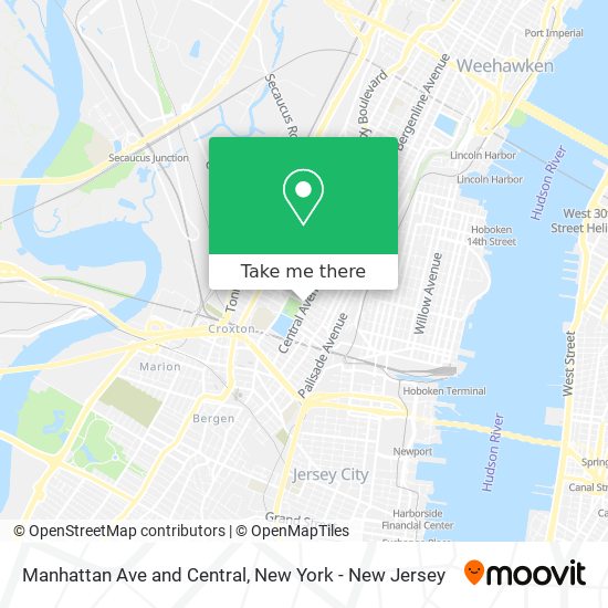 Mapa de Manhattan Ave and Central