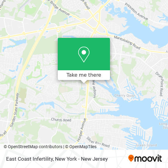 East Coast Infertility map