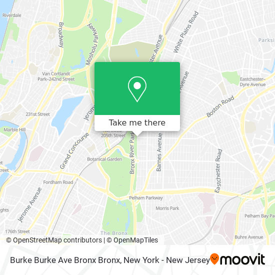 Mapa de Burke Burke Ave Bronx Bronx