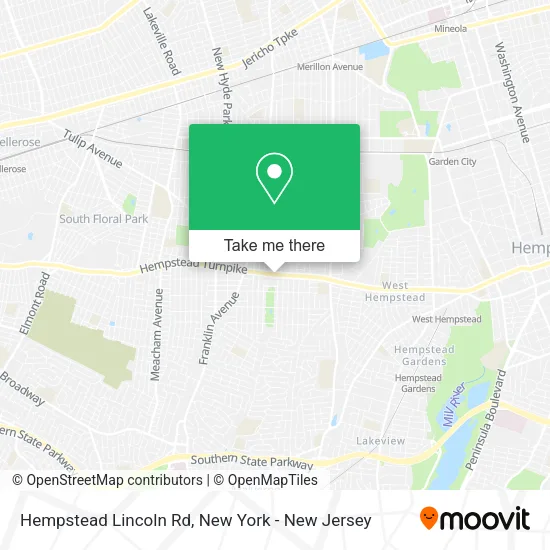 Hempstead Lincoln Rd map