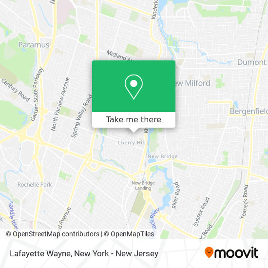 Lafayette Wayne map