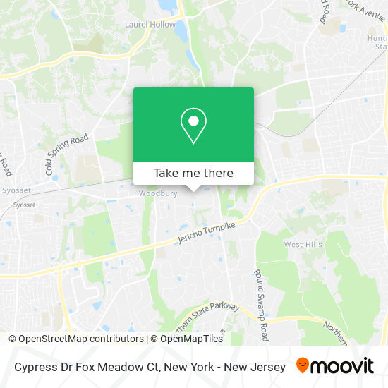 Cypress Dr Fox Meadow Ct map