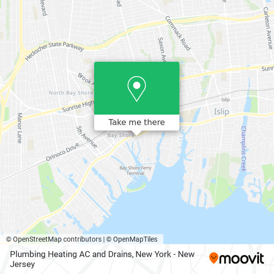 Plumbing Heating AC and Drains map