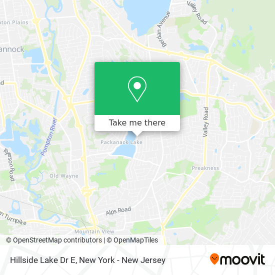 Hillside Lake Dr E map