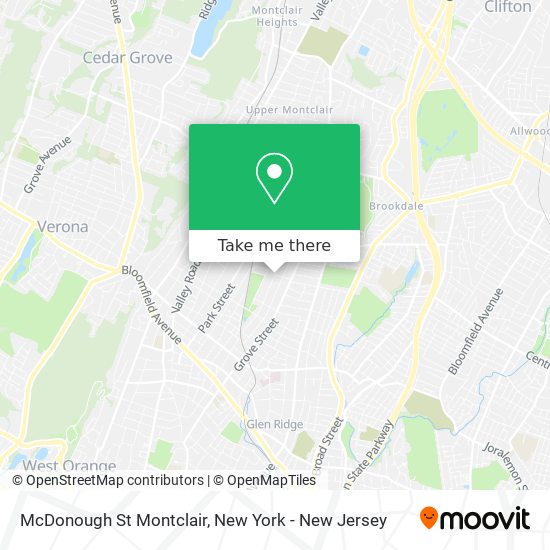 Mapa de McDonough St Montclair
