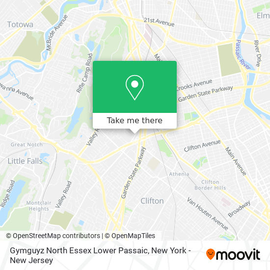 Gymguyz North Essex Lower Passaic map