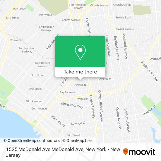 1525,McDonald Ave McDonald Ave map