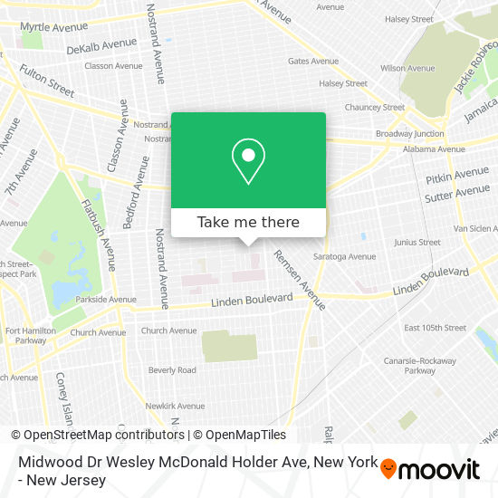 Mapa de Midwood Dr Wesley McDonald Holder Ave