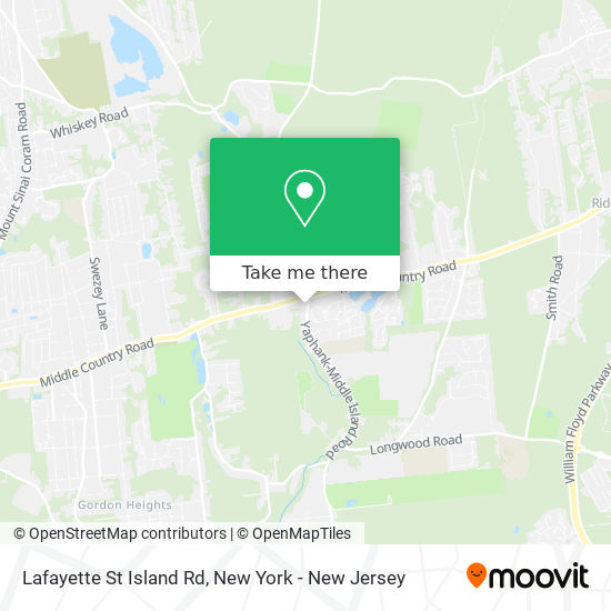 Lafayette St Island Rd map