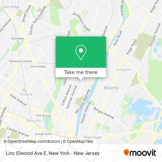 Linc Elwood Ave E map