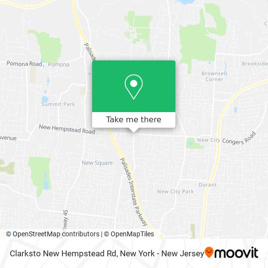 Mapa de Clarksto New Hempstead Rd
