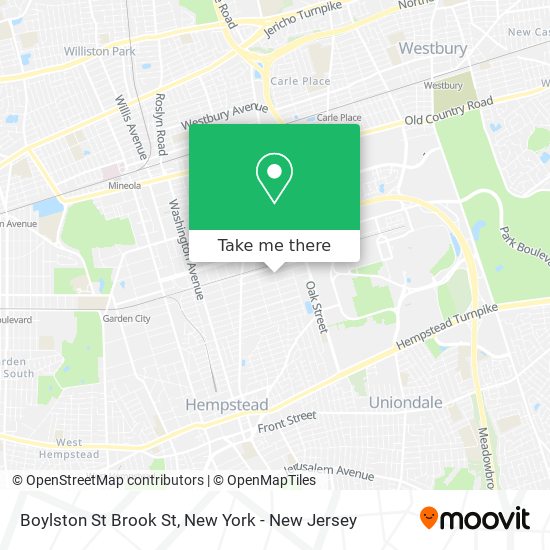 Boylston St Brook St map