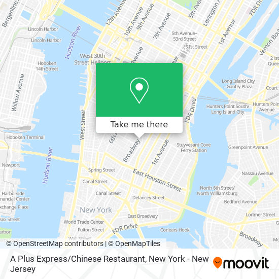 Mapa de A Plus Express / Chinese Restaurant