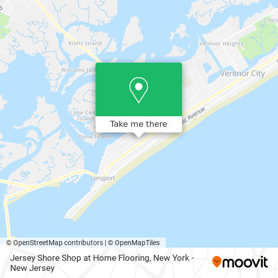 Jersey Shore Shop at Home Flooring map