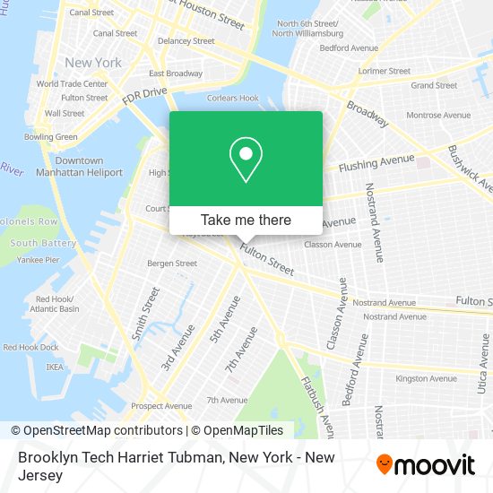 Brooklyn Tech Harriet Tubman map
