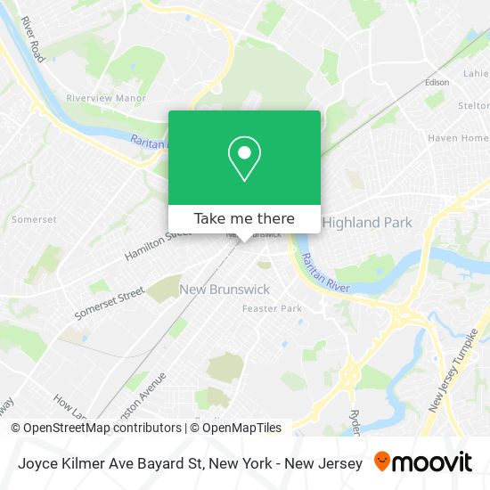 Mapa de Joyce Kilmer Ave Bayard St