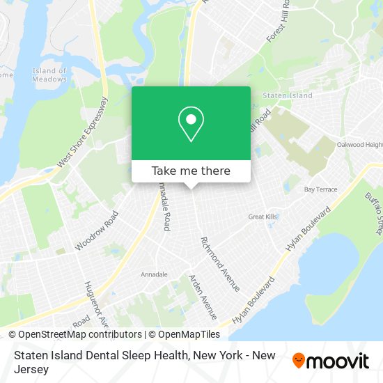 Mapa de Staten Island Dental Sleep Health