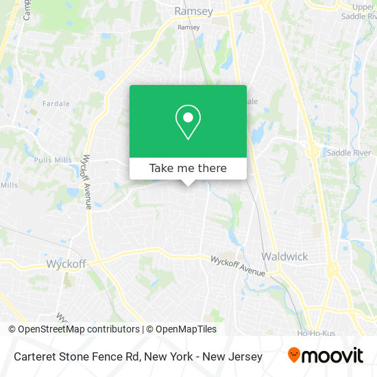 Carteret Stone Fence Rd map