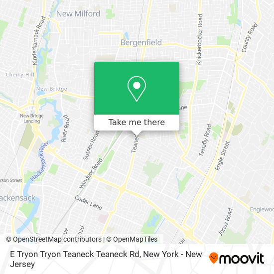 Mapa de E Tryon Tryon Teaneck Teaneck Rd