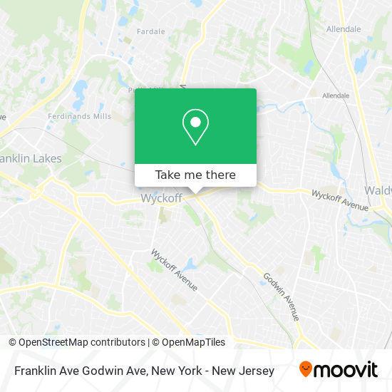 Mapa de Franklin Ave Godwin Ave
