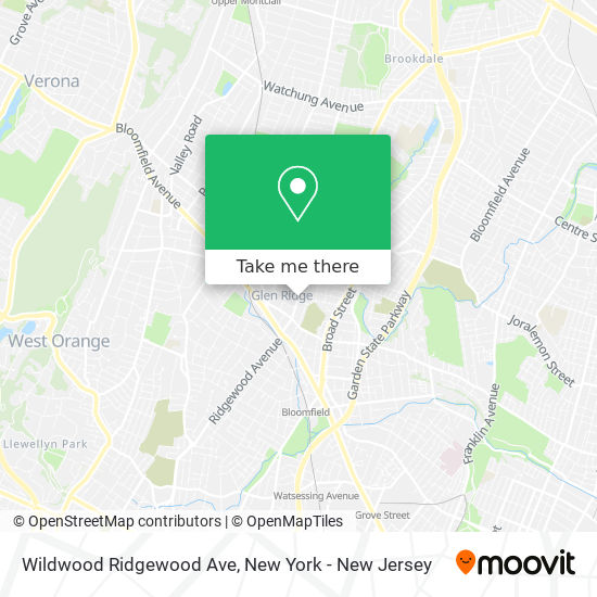 Mapa de Wildwood Ridgewood Ave