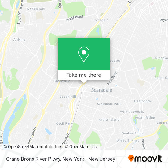 Crane Bronx River Pkwy map