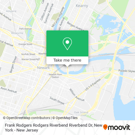 Mapa de Frank Rodgers Rodgers Riverbend Riverbend Dr