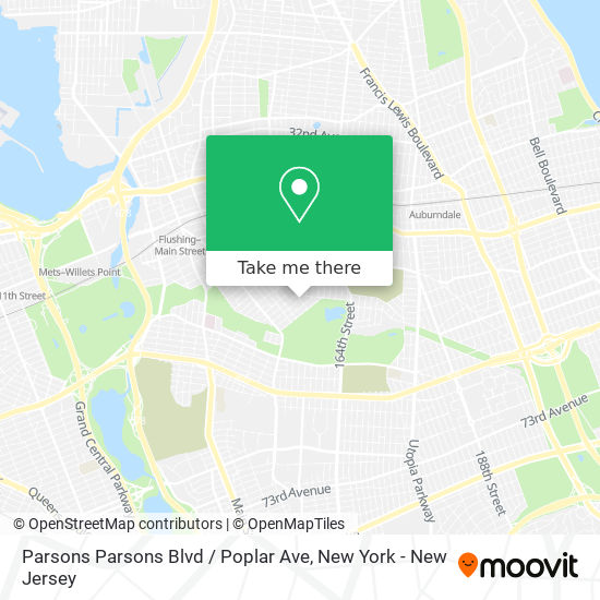 Mapa de Parsons Parsons Blvd / Poplar Ave