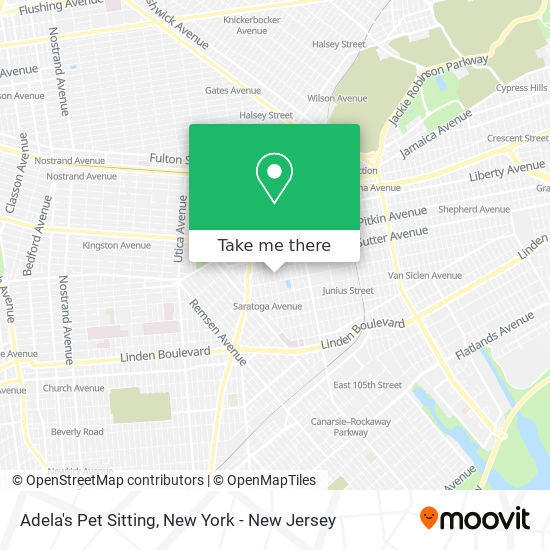 Adela's Pet Sitting map