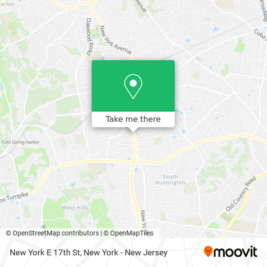 Mapa de New York E 17th St