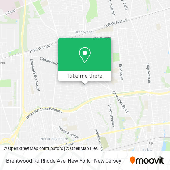 Mapa de Brentwood Rd Rhode Ave