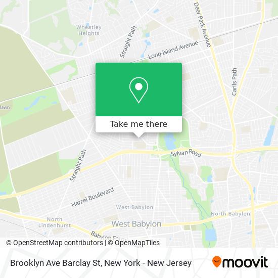 Brooklyn Ave Barclay St map