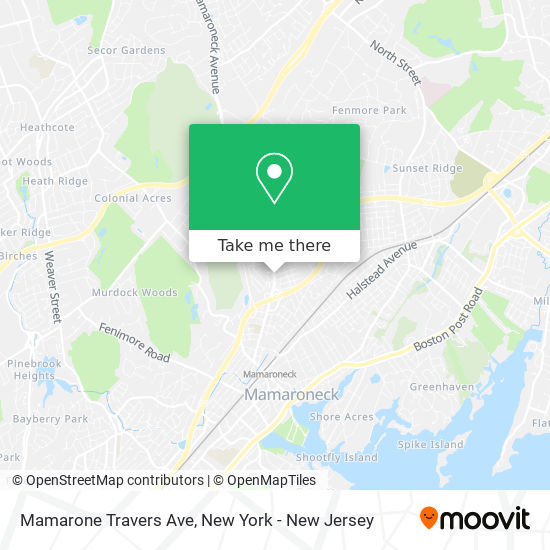 Mamarone Travers Ave map