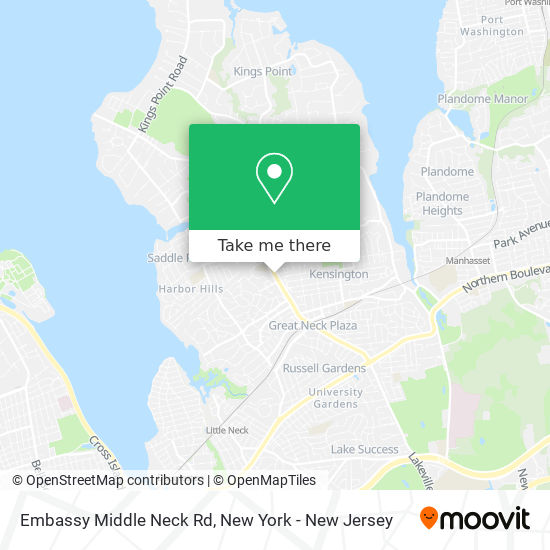 Embassy Middle Neck Rd map